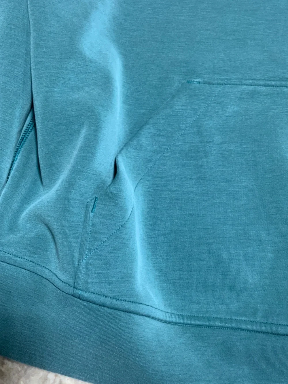 lululemon athletica Cropped Teal Hooded Pullover